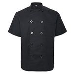 TopTie Unisex Short Sleeve Chef Coa