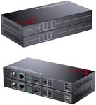 AV Access HDBaseT DisplayPort KVM Extender, Zero Latency, 4k@30Hz/1080P@120Hz, DP 1.2 PoE Extender, 2 USB 2.0 Ports for Keyboard and Mouse, EDID, Over Single Cat5e/6/6a/7 Up to 330ft (4KEX100-DP-KVM)