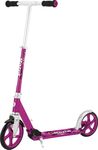 Razor A5 Lux Kick Scooter - Large 8" Wheels, Foldable, Adjustable Handlebars, Lightweight, for Riders up to 220 lbs, Pink