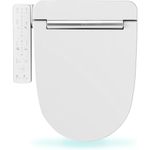 VOVO VB-3000SE Elongated Bidet Toilet Seat, Warm Water, LED Light, Heated Seat, White, Dryer, Stainless Steel Nozzle, Made in Korea