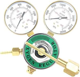 Oxygen Regulator Large Tank Gauge Cutting Torch Regulator Outlet 0-200PSI Inlet 0-4000PSI CGA 540