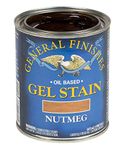 General Finishes Oil Base Gel Stain, 1 Pint, Nutmeg