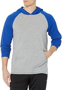 Russell Athletic Men's Cotton Performance Long Sleeve T-Shirt, Oxford/Royal, XX-Large