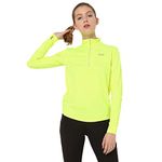 Silvertraq Women's Solid Regular Fit T-Shirt (W150SY_Safety Yellow