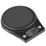 Malama Kitchen Scale, Digital Food Scale High Accuracy Multifunction Cooking Scale with 0.1oz/ 1 g Increment, 11 lb/5 kg Capacity, Black (Batteries Included)