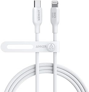 Anker USB-C to Lightning Cable, 541 Cable (Aurora White, 6ft), MFi Certified, Bio-Based Fast Charging Cable for iPhone 14 14pro 14pro Max 13 13 Pro 12 11 X XS XR 8 Plus (Charger Not Included)