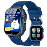 clleylise Kids Smart Watch Boys Girls, Smart Watch for Kids, Smartwatch with HD Touchscreen 32 Games Camera Music Player Alarm, Kids Watch for Boys Girls Toys Birthday Gifts for 4-13 Years (Blue)