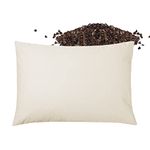 USlixury Buckwheat Pillow - Adjustable Buckwheat Hull Pillow 16"X22", Organic Buckwheat Pillow for Firm Support, Cooling Neck Support Pillow for Back Sleeper, Cervical Neck Pillow for Side Sleepers