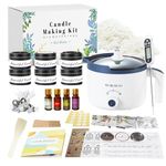 Candle Making Kit Set with Electric Wax Melter, 2lbs Soy Wax for Candle Making, DIY Scented Candle Wax Kit for Adults