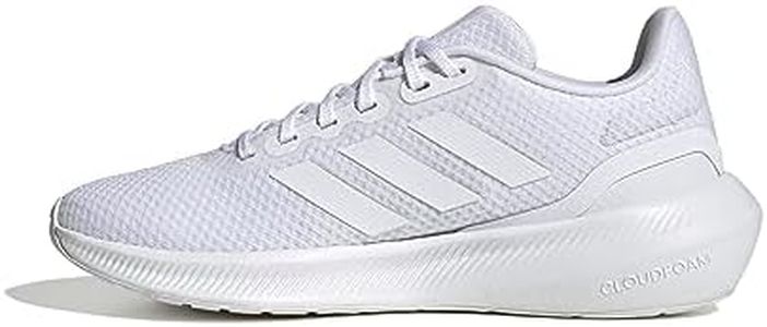adidas Performance Runfalcon 3.0 Running Shoes, Cloud White/Cloud White/Core Black, 8