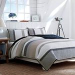 NauticaHome 201247 Tideway Reversible Quilt, Full/Queen, Tan/Grey