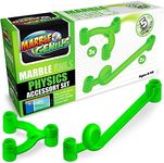 Marble Genius Add-on Accessory Marble Rails Physics Set, 5 Piece Marble Run for Kids 8+ (3 Y Splitters & 2 Loops), STEM, Great for Kids & Teens