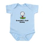 CafePress Grandpas Golf Buddy Body Suit Cute Infant Bodysuit Baby Romper Sky Blue