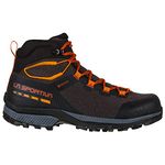 La Sportiva Mens TX Hike Mid Hiking Boots, Carbon/Saffron, 11