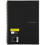 Maruman MNEMOSYNE Notebook 9.92 x 7.05 Inches (B5), 5mm dot grid, 80 Sheets (N104), White