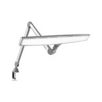 Daylight Company Luminos LED Task Lamp: 6000K, 4500 Lux, 3 Brightness Levels, Extra-Wide Light Spread, 112cm Long Reach Arm for Desks & Workbenches, High CRI 95+, White
