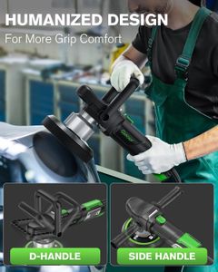 Ginour Dual Action Car Polisher – Variable Speed, Ergonomic Handle