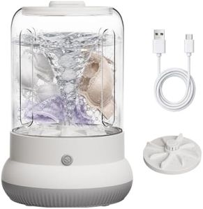Easy Partner Mini Washing Machine, 3L Compact Small Laundry Washer for Underwear, Socks etc.（White）