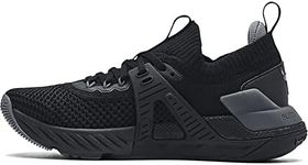 Under Armour Women's Project Rock 4 Training Shoe, Black/Pitch Gray, 6.5