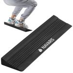 Navaris Squat Wedge Block - Long Foot & Calf Stretcher - Durable Yoga Block also for Gymnastics - Foam Slant Board to Improve Strength & Flexibility