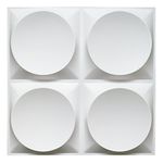 Art3d White Wall Panels Modern 3D Wall Decor, Moon Surface Design, 12 Tiles 3 Square Meter