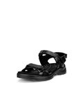 ECCO Women's Yucatan 2.0 Sport Sandal, Black Patent, 7-7.5