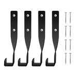 RIMLUFE 4PCS Chainsaw Wall Mount Holder Backpack Blower Rack Accessories and Tools for Garage Wall Weed Eater String Trimmer Hanger Buddy Chainsaw Storage Rack Hook (4 Pcs)