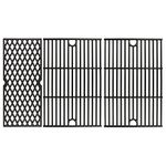 Utheer Cast Iron Cooking Grates for Pit boss Austin XL, Rancher XL, 1000 XL,1100pro Series, Traeger Pro Series 34, Traeger Texas Elite 34, Wood Pellet Smoker Grills Replacement Parts, 3 PCS