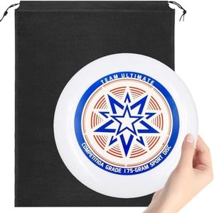 HONGECB Ultimate Frisbee Disc, Disco Volador, Volador Frisbee, Disco de competición Profesional, Pequeño Disco Volador, para Actividades Al Aire Libre En Familia, para Adultos Niños Perro, 175 g (A)