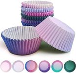 qiqee 300-Count Cupcake Liners Standard Cupcake Cups 6 Design Cupcake Papers Baking Cups Cupcake Wrappers (Standard Size)