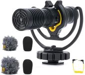 Deity V-Mic D4 Duo Microphone Dual-Capsule Micro Camera-Mount Shotgun Microphone, Plug and Play with Rycote Shockmount for Vlogger Recording,Smartphones,DSLRS