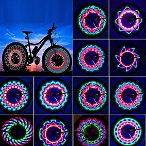 ROTTAY Unisex Youth 32-led and 32pcs Changes Patterns Bike Wheel Lights, 1pack, 1pack UK