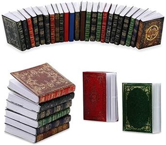 Molain Miniaturas Libros de casa de muñecas, Escala 1:12, Mini Libros, Accesorios para casa de muñecas, Libros, decoración de Modelo para casa de muñecas (24 Piezas)