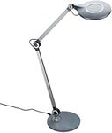 Briloner Leuchten - LED Desk Lamp, Table Lamp with Touch Function, Fully Dimmable, Rotatable and Swivelling, Colour Temperature Control, 9 Watt, 930 Lumen, Anthracite, 200 x 740 mm (D x H)