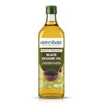 Anveshan Wood Cold Pressed Sesame Oil (Gingelly Oil) - 1Litre | PET Bottle | Kacchi Ghani | 0 trans fat & Chemical free| Goodness of Omega 6 & Authentic Seed Flavour| Helps Lower Cholesterol