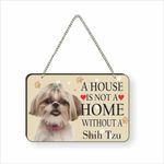 Printjas Cute Shih tzu Sweet Shihtzu Dog Quote Printed Wall Hanging Sign Board for Living Room/Home/Office, Designer Gift for Family, Friends, Housewarming Gift Ideas