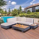 Wood Patio Sectional