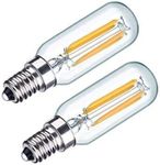 DECK IN Pack of 2 4W LED Cooker Hood Light Bulbs E14 Warm White 3000K 400 Lumen 40W Incandescent Replacement T26 Tubular Filament Bulb SES