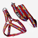 TDIT X�DC Wonder Woman Step-in Easy Walk Dog Harness with Leash(Size Small)