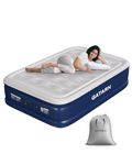 Gatarn Inflatable Air Mattress, Double Air Bed with a Built-in Electric Pump, Self-Inflation/Deflation Blow Up Bed for Guest, Camping & Home Use 195x137x46cm