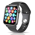 Smart Watch for Men with Bluetooth Call 1.9" HD Touch Screen Fitness Tracker with Heart Rate Sleep Monitor SpO2 116 Sports Modes IP68 Waterproof Smartwatch for Android iOS AI Voice (Black)