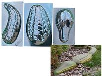 SvitMolds Crocodile Mold DIY Concrete Stone Mould Garden Alligator Plastic Mold 40" Long Crocodile Garden Statue Yard decor A04