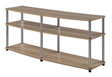 Convenience Concepts 131060LO Designs2Go 3-Tier TV Stand, 60", Light Oak