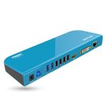 WAVLINK USB 3.0 Universal Docking Station Laptop with Dual Video Display Outputs HDMI/DVI/VGA up to 2048x1152, Gigabit Ethernet, 6 USB ports, Audio Output/Input for Laptop, Ultrabook and PCs