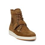 POLO RALPH LAUREN Men's Ranger Nubuck & Canvas Sneaker Boot Fashion, Polo Tan, 14