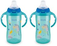 NUK Large Learner Cup, 10 oz (300 mL), 8+ Months, Blue, 2 Pack