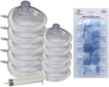 MCR Medical Combo Pack of CPR Training Masks, 5 Adult & 5 Infant with Valves