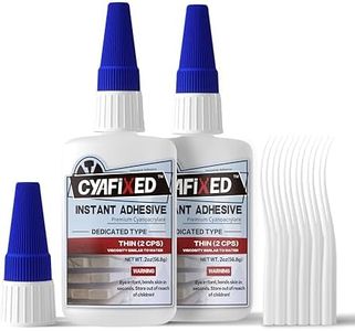 CYAFIXED Professional Grade Cyanoacrylate Super Glue, Super Thin Viscosity CA Glue for Woodworking, 4 oz. Value Pack - Instant Adhesive for Woodturning, Pen Turning, Finish & Hobby