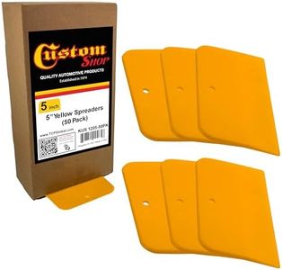 Custom Shop - 5 Inch Body Filler Spreaders for Automotive Body Fillers, Putties and Glazes - Easy, Precise, and Reusable Application - 50 Pack