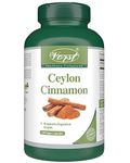 VORST Ceylon Cinnamon 600mg 120 Vegan Capsules | Gluten Free Supplements for Digestive & Metabolic Health | 1 Bottle